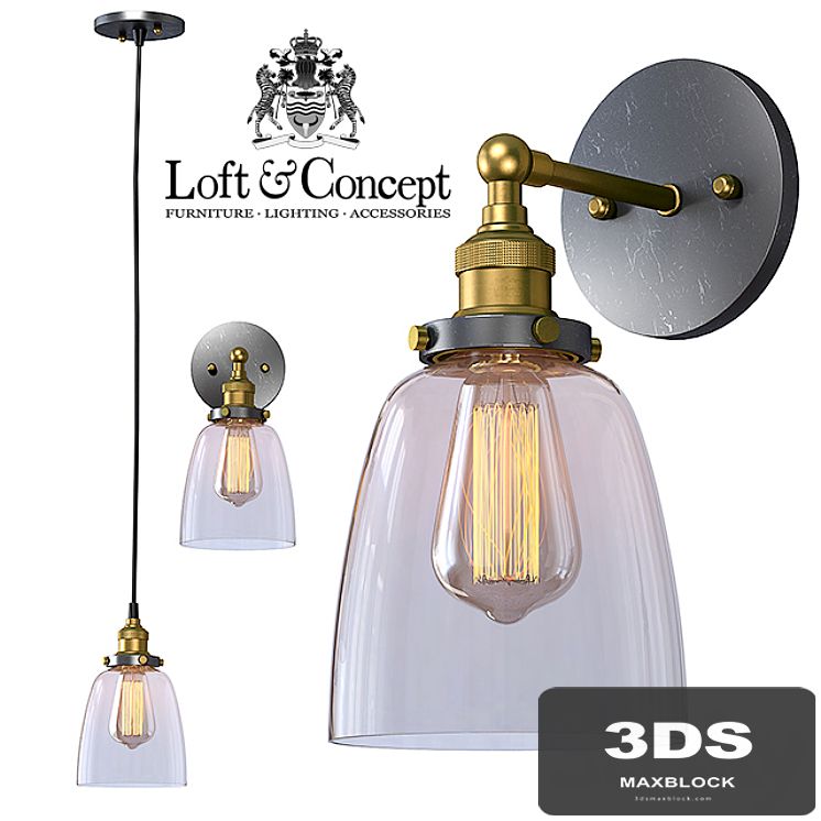 Suspension Loft Clear Glass Cloche