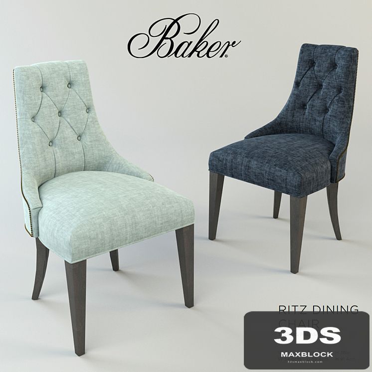 Baker Ritz Dinning Chair Armchair by Thomas Pheasant