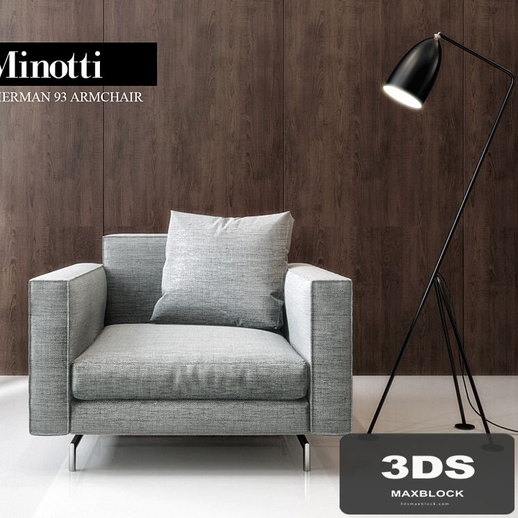 Minotti Sherman 93 Arm chair