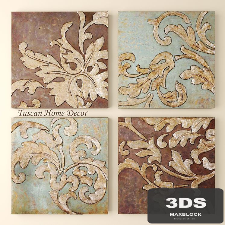 Tuscan Home Decor. Pictures, picture, pattern, monogram, wall decor, Italian, classic, luxury