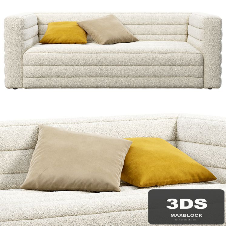 CB2 Strato Boucle Sofa