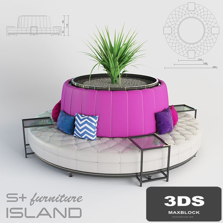 S + Furniture Island Sofa