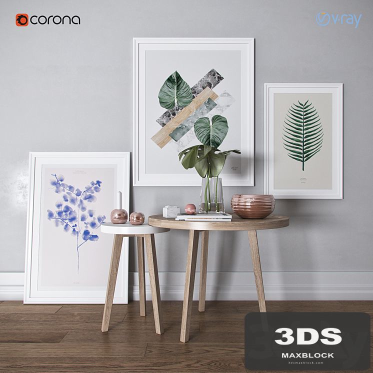 Decor Set White&Green