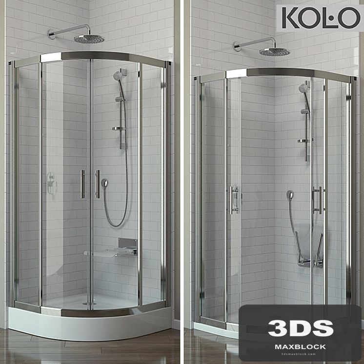 Shower "the GEO 6" semicircular 90 * 90 cm pallet "in FIRST" and "PACYFIK", tm KOLO