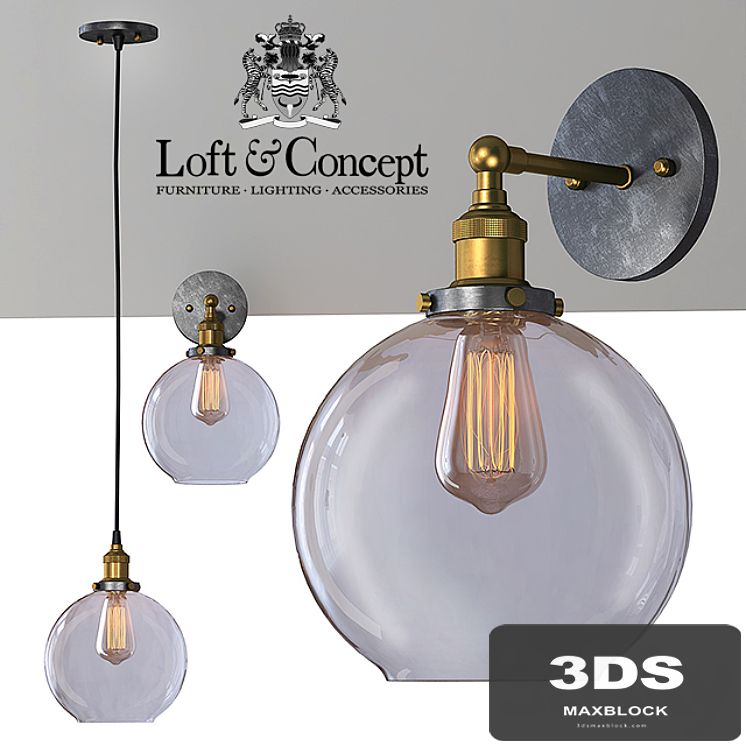 Suspension Loft Clear Glass Sphere Cloche
