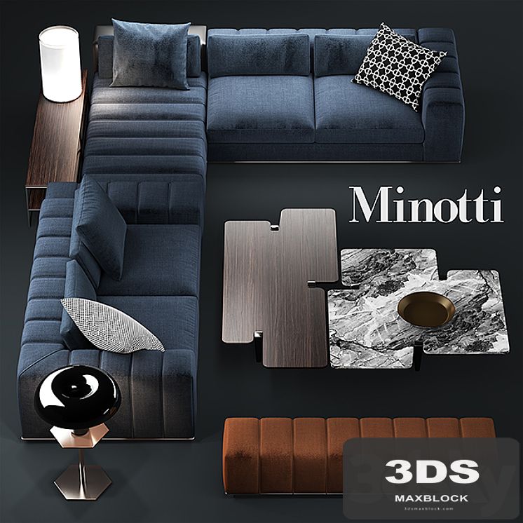 Sofa minotti freeman seating system