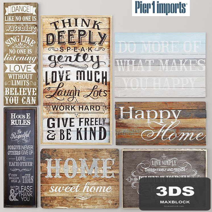 Set, Boards, Pictures, signboards, wooden decor, eco design