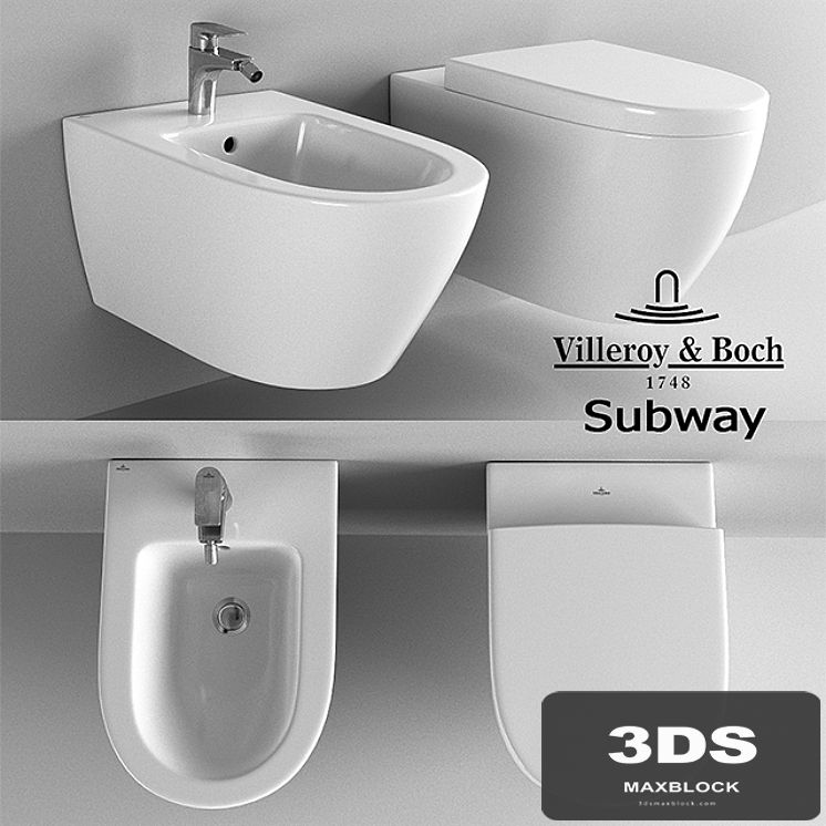 The toilet and bidet Villeroy & Boch Subway