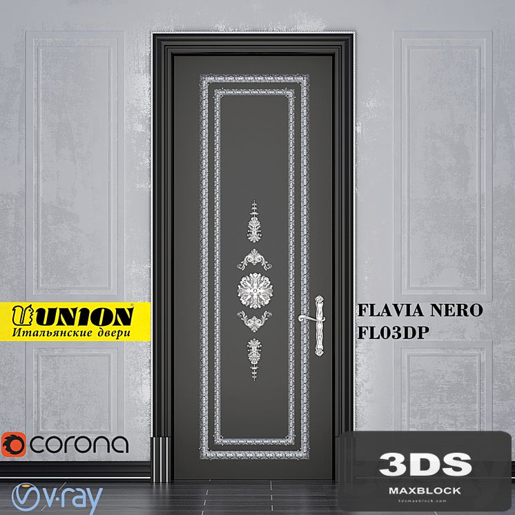 The door FLAVIA FL03DP Nero