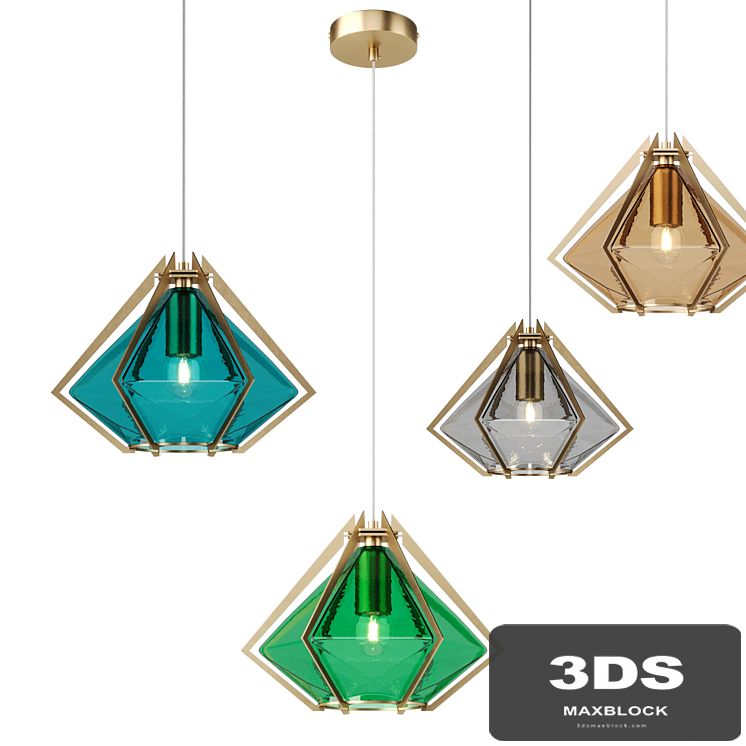 OM Pendant lamp Indigo Vista 11012/B/1P