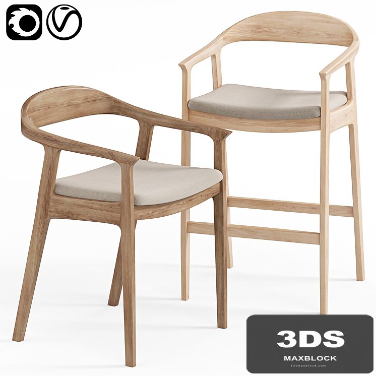 Sapporo Chair, Barolo Chair by deephouse