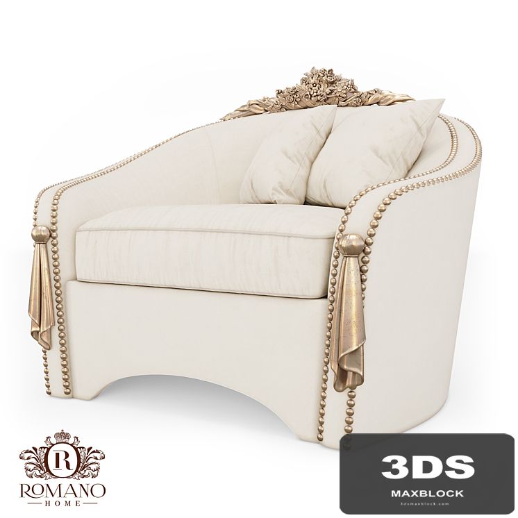 (OM) Armchair Madeleine Grand Romano Home