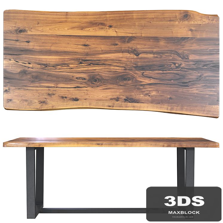 Wooden table slab