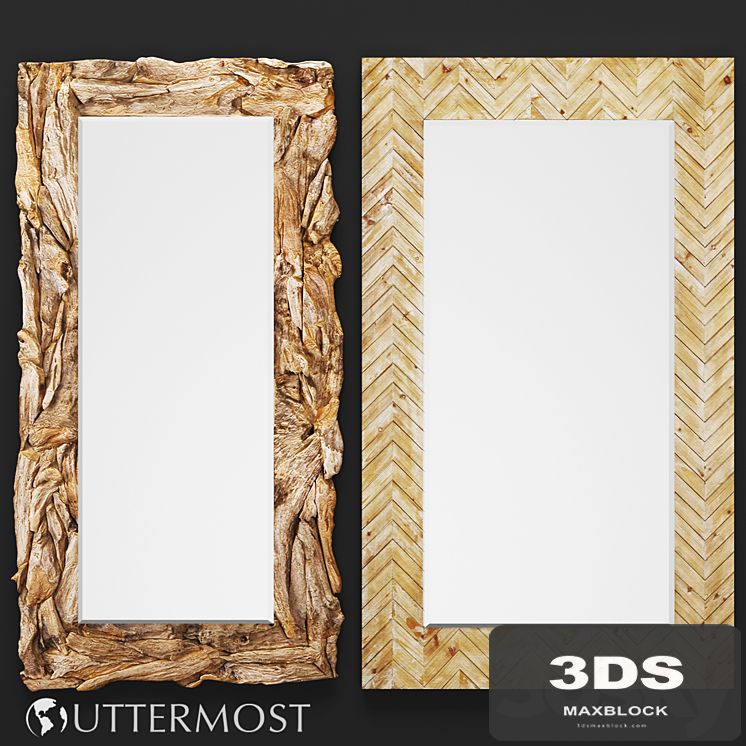 Mirror Uttermost Teak Root Natural. Demetria