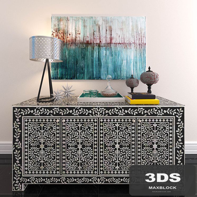 bone inlay console