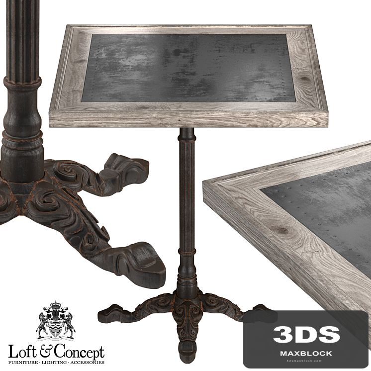 RESTAURANT TABLE SQUARE METAL SHEET II