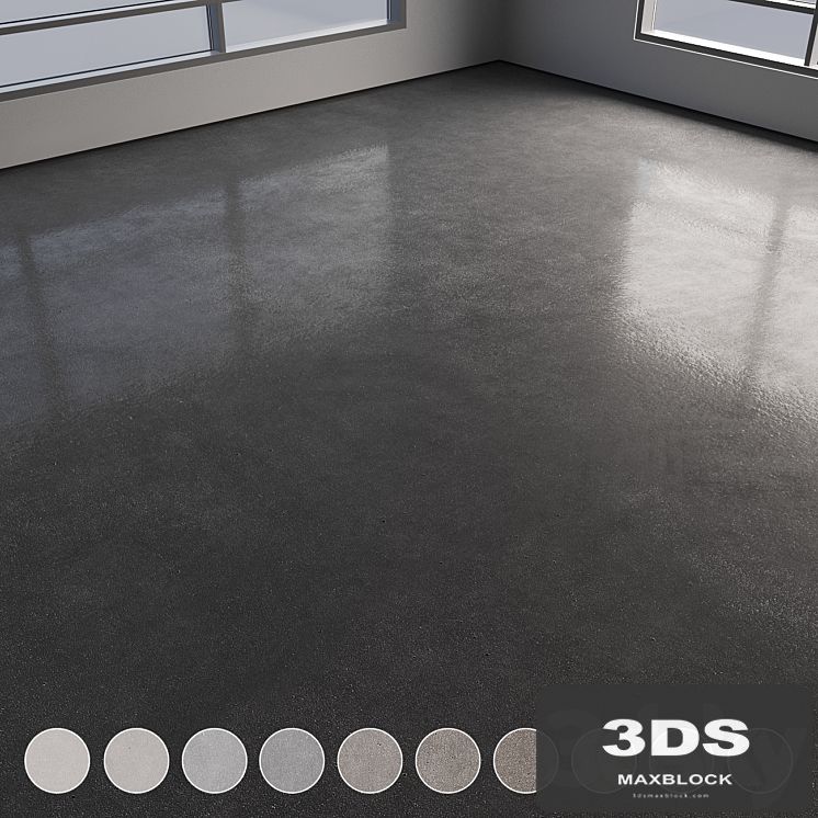 Self-leveling concrete floor No. 27