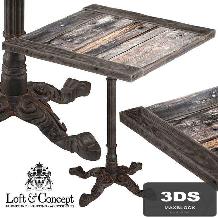 VINTAGE RESTAURANT TABLE SQUARE