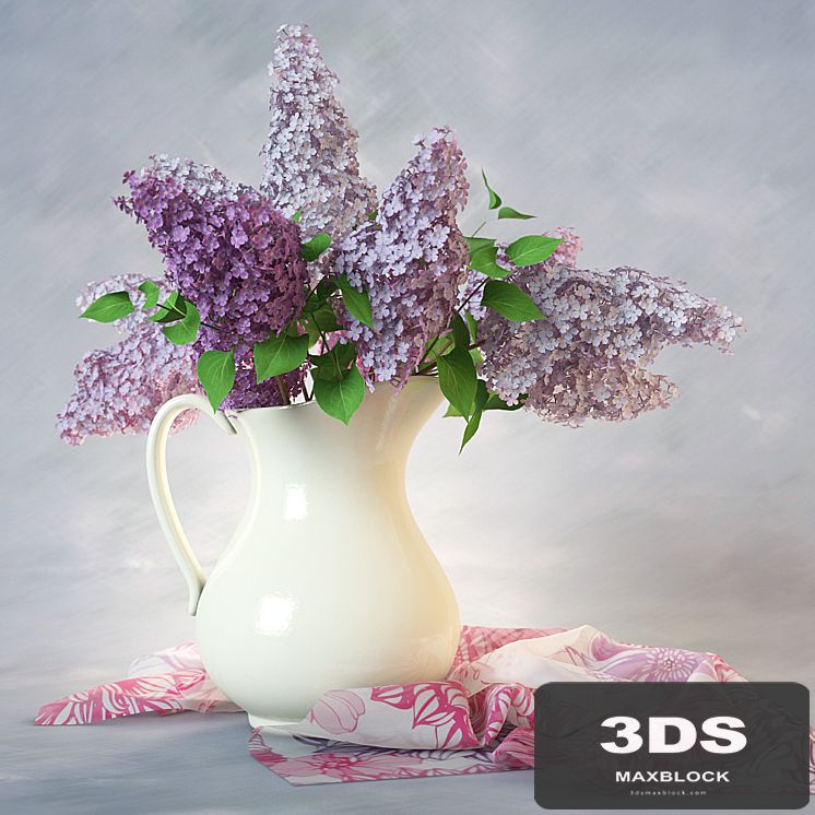 Lilac Bouquet in Vase