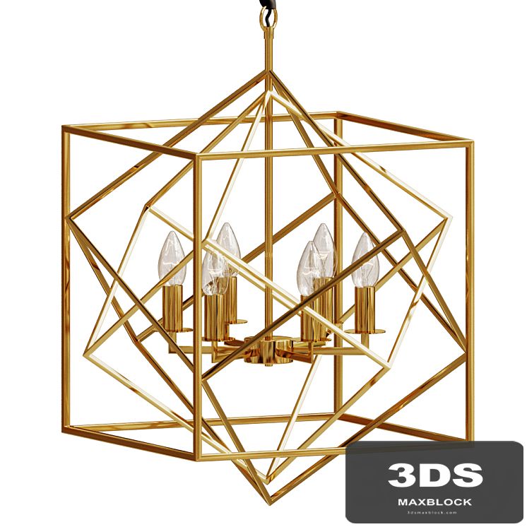 Chandelier cubist chandelier designed by kelly wearstler