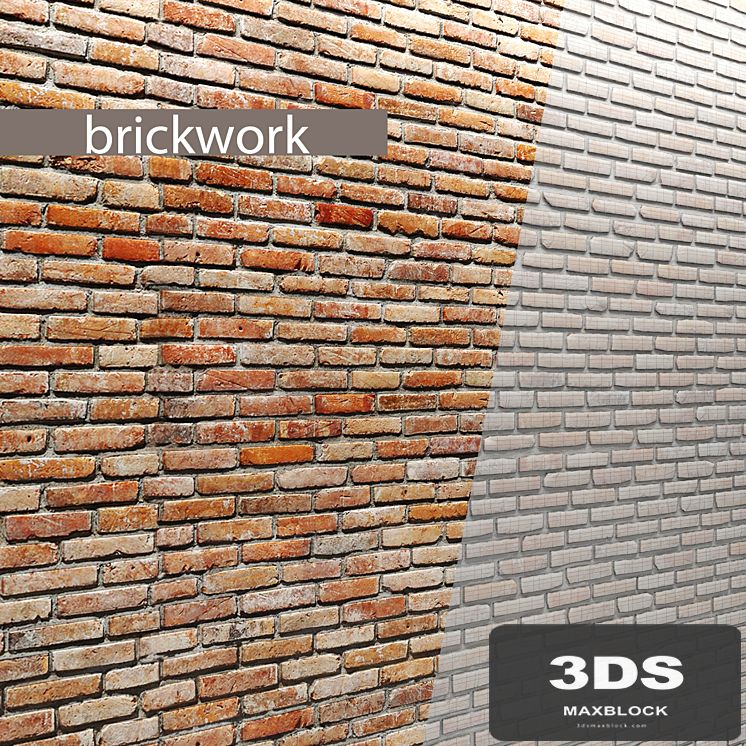 Brick wall. Masonry, brick, loft, aged, set, collection, decorative, panel, wall