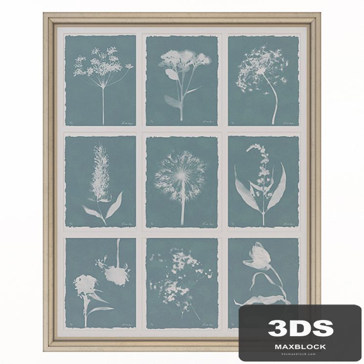Charlotte Morgan Wild Meadow Flowers Nine Piece