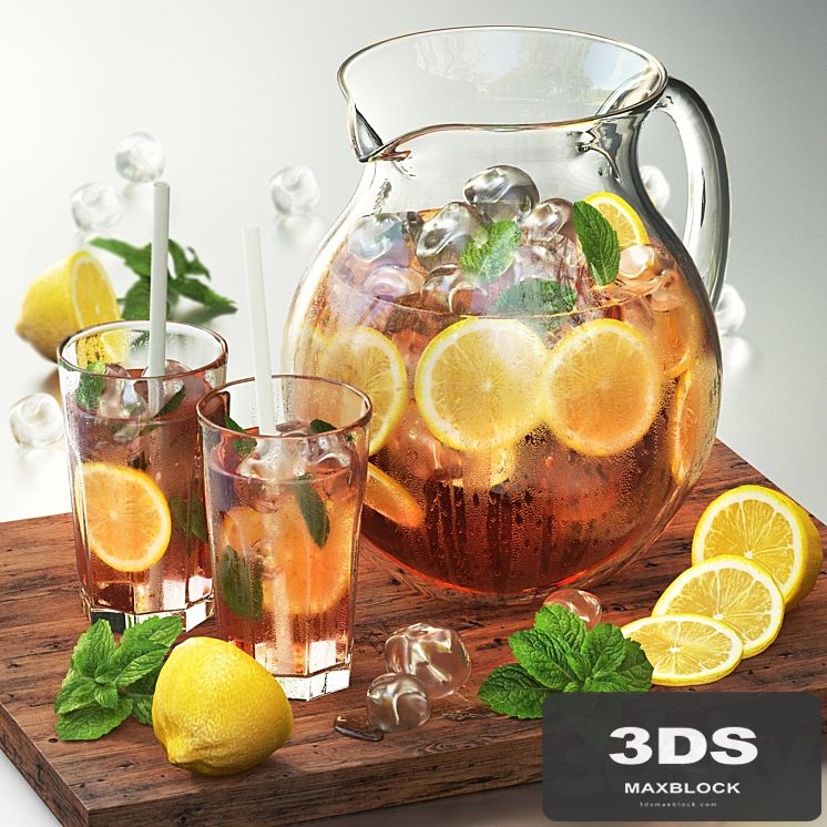 Iced tea with lemon