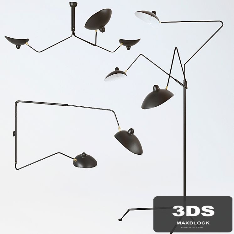Set lamps (Serge Mouille)