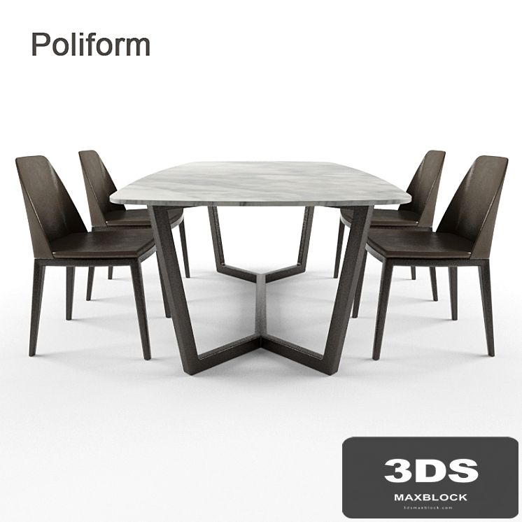 Poliform Concorde desk + chair Grace