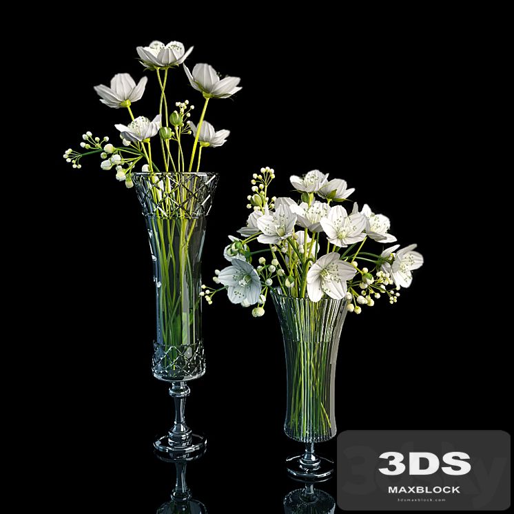 a bouquet of white flowers