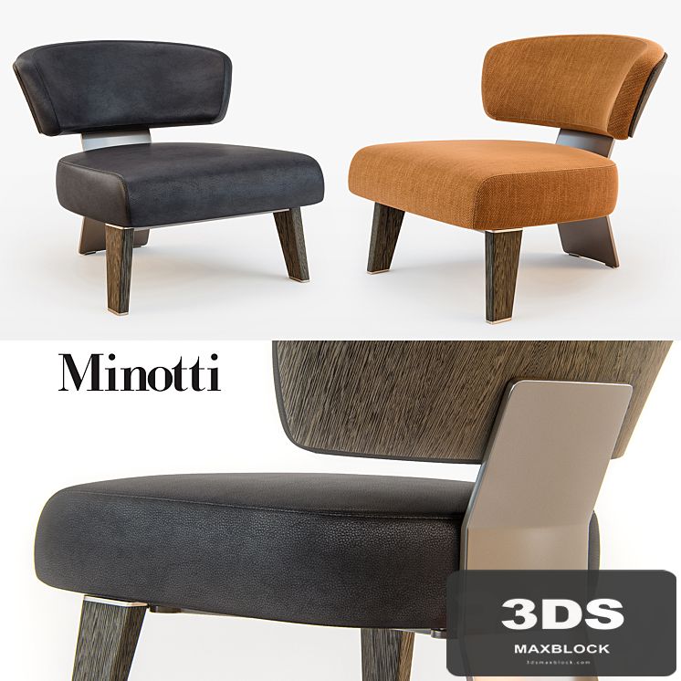 Minotti CREED Armchair WOOD