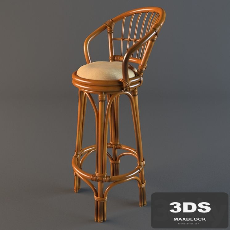 bar stool rattan