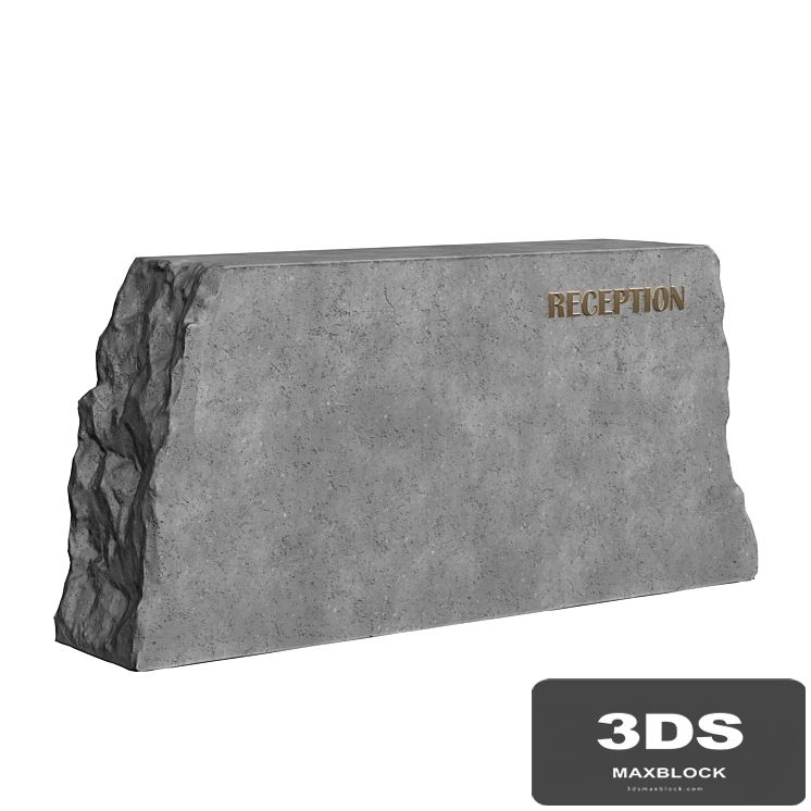 stone reception desk