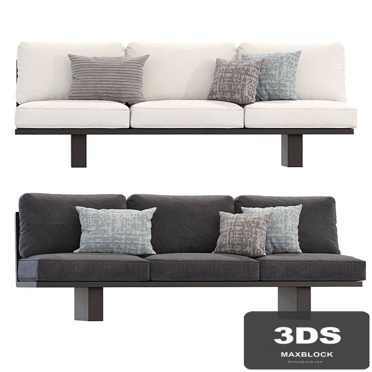 Suelo Outdoor Armless Sofa