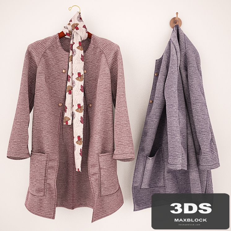 jacket on a hanger and hook