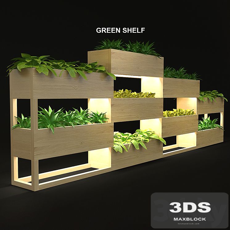 green shelf