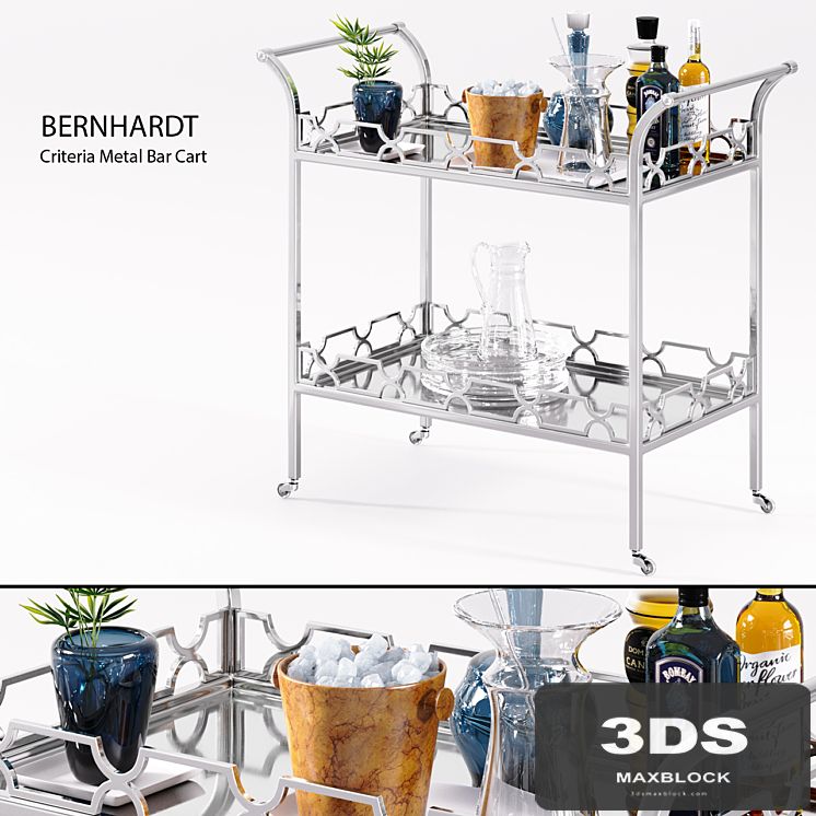 Bernhardt - Criteria Metal Bar Cart