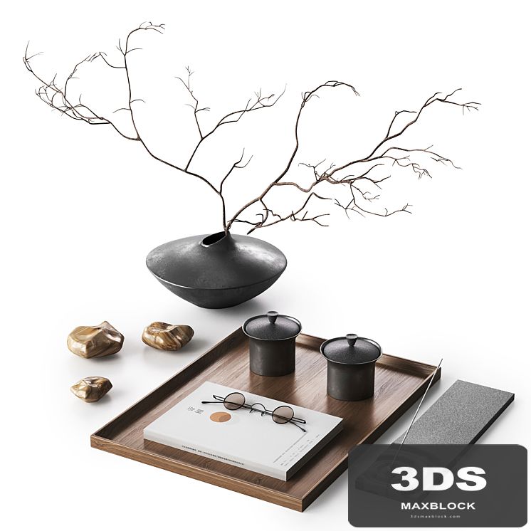 Japandi decorative set