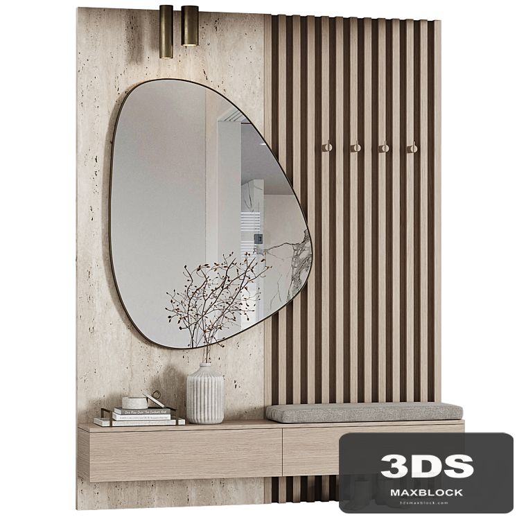 Entrance hall modular in modern style minimalism 06