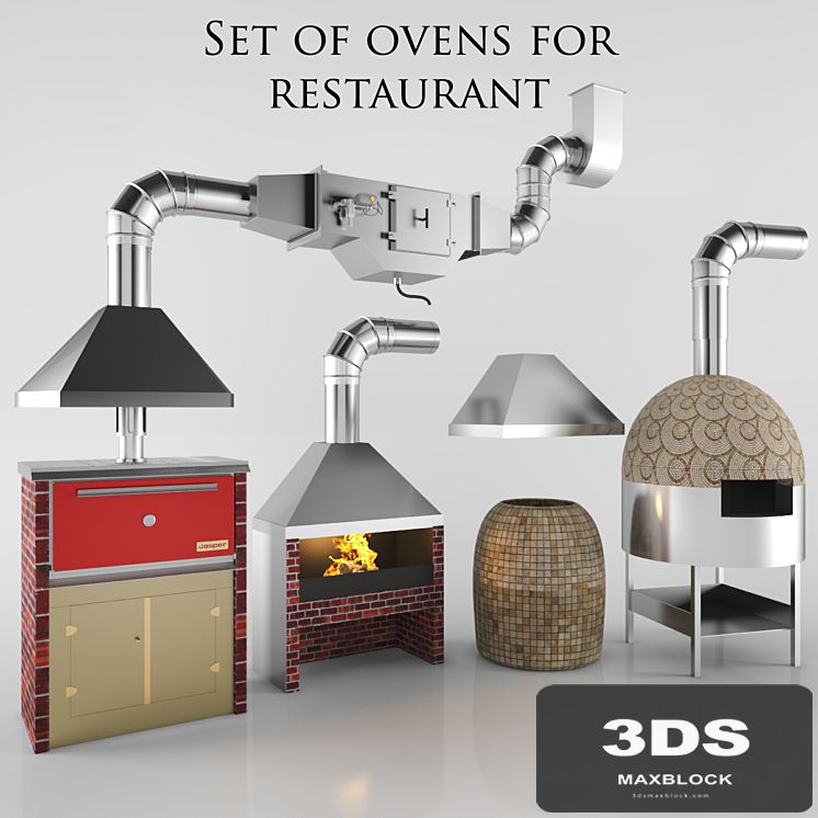 Set of ovens for restaurant