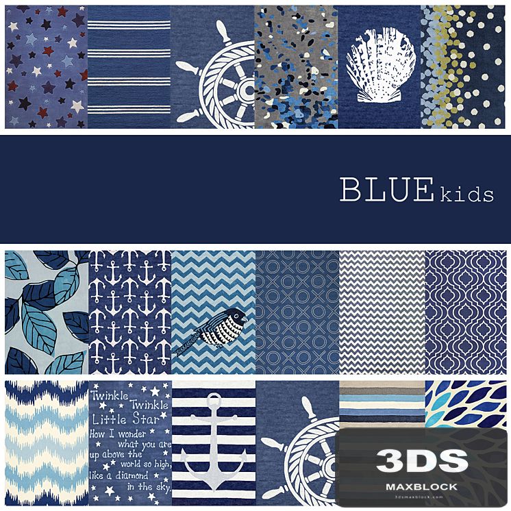 18 kids carpets colour BLUE