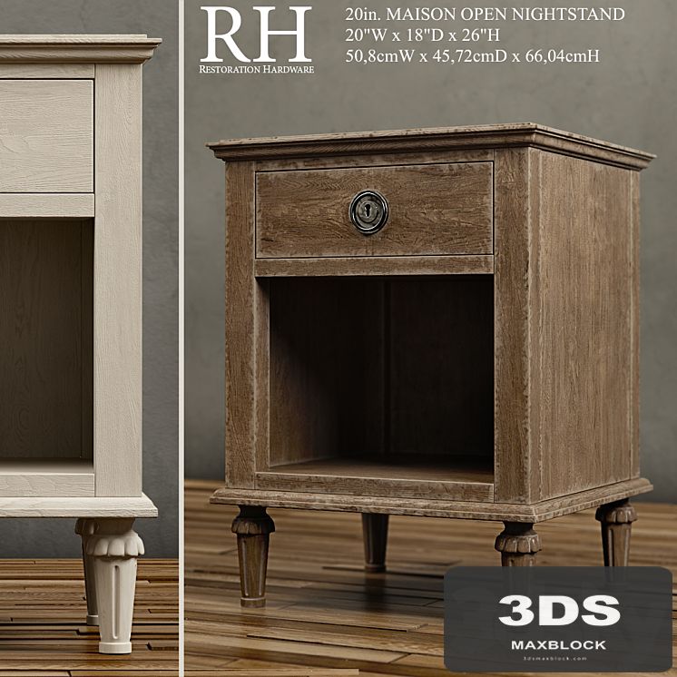 20in. MAISON OPEN NIGHTSTAND