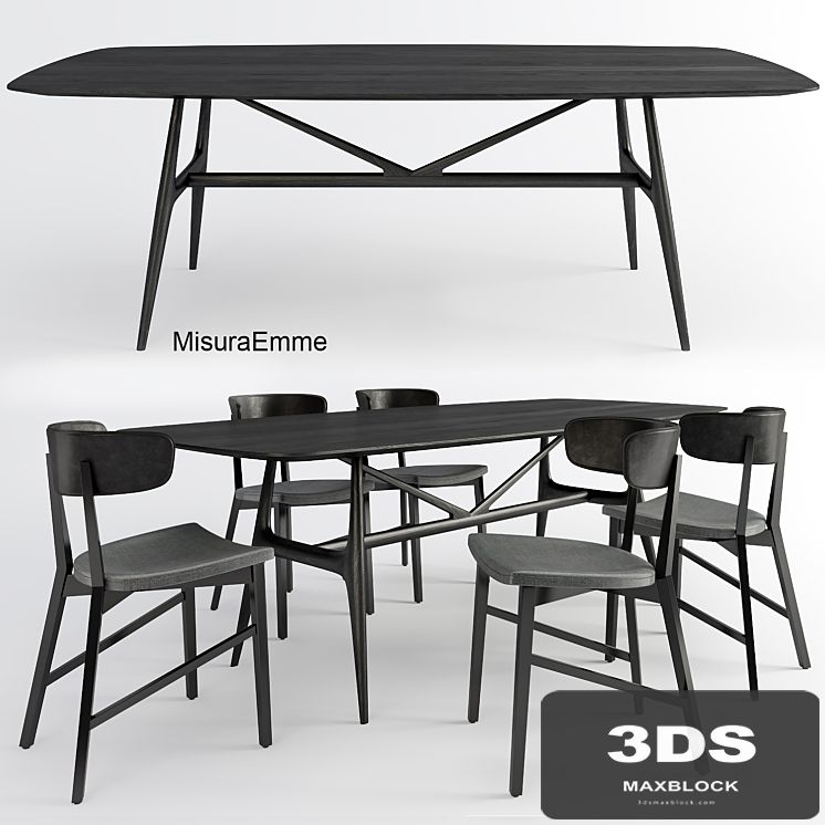 Table + chairs MisuraEmme