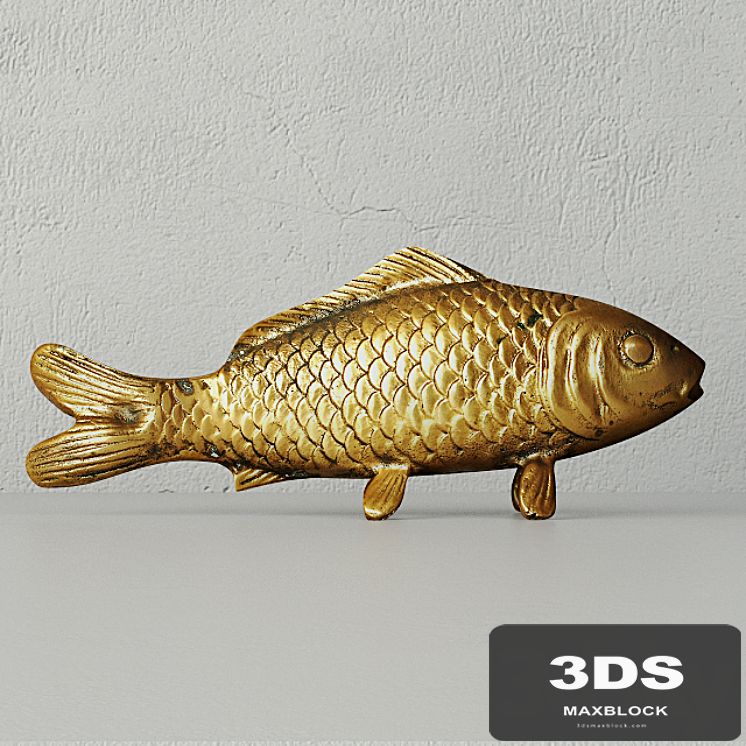 1960s Brass Koi