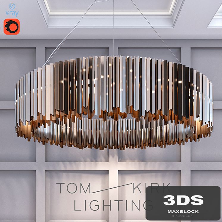 Tom Kirk Llighting Facet Chandelier
