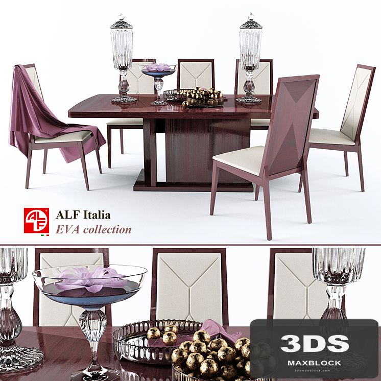Table and chair EVA colection (ALF italia)