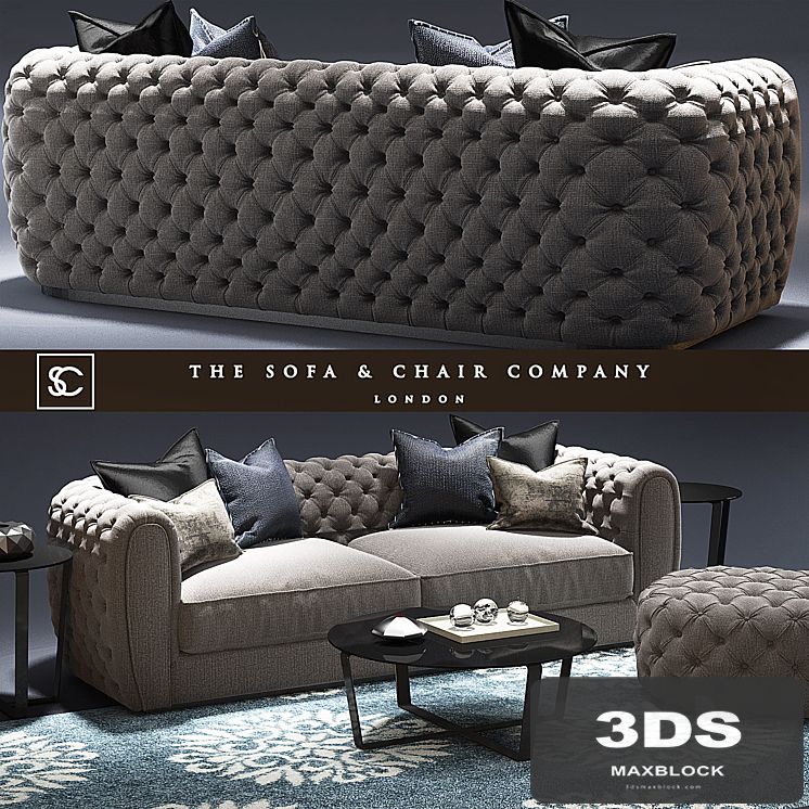 Windsor sofa_The sofa and chair company_Cromwell table_Tufted sofs