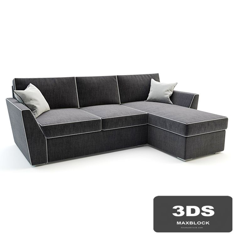 Sofa with chaise longue