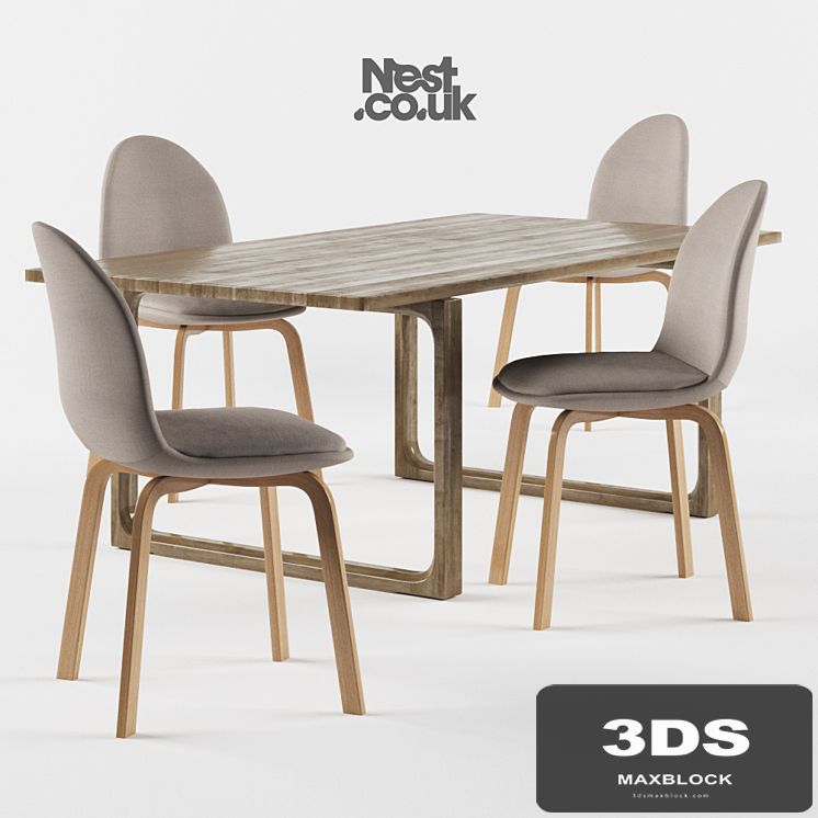 Fritz Hansen Sammen Chair and the table