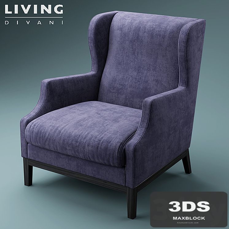 Armchair Chauffeuse Living Divani by Piero Lissoni